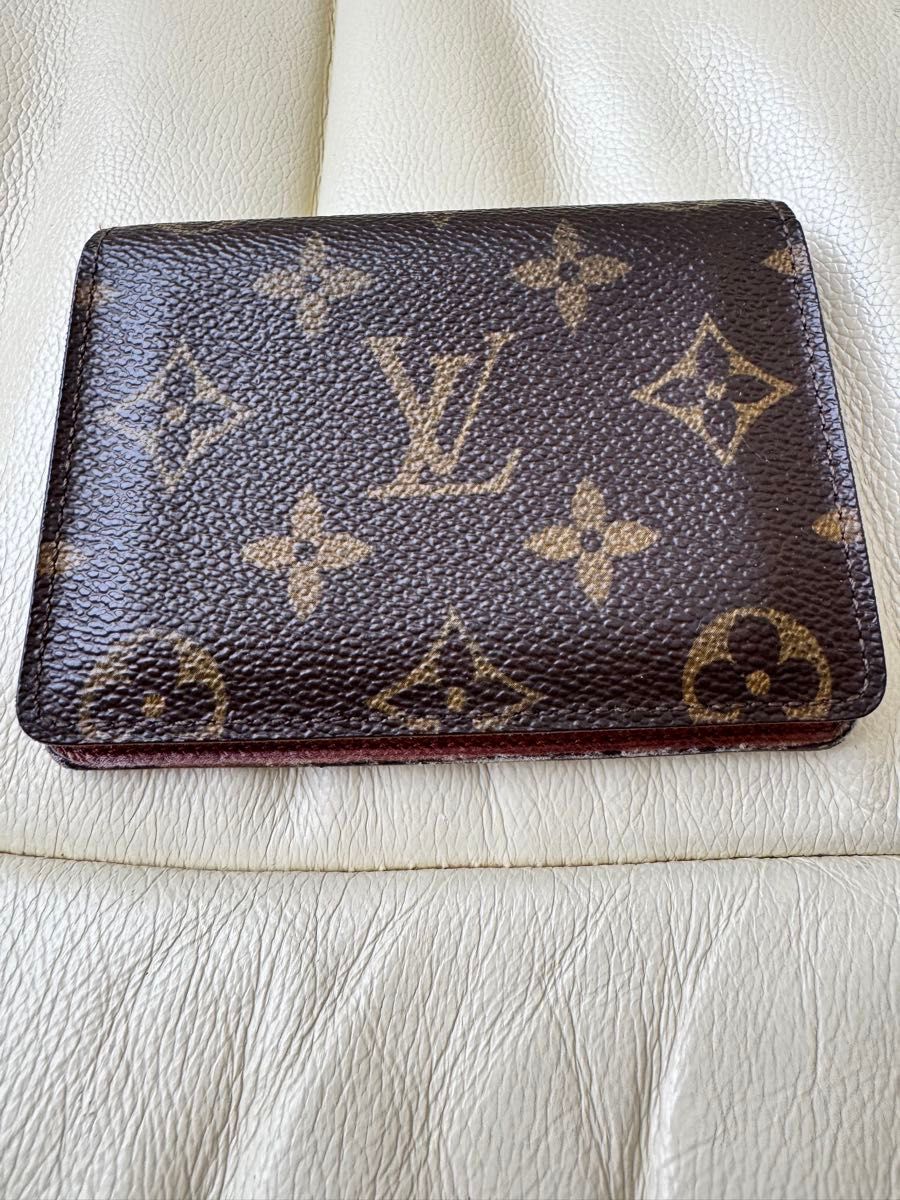 美品　LOUIS VUITTON 名刺入れ モノグラム LOUIS VUITTON ルイヴィトン モノグラム カードケース 名刺入れ A895
