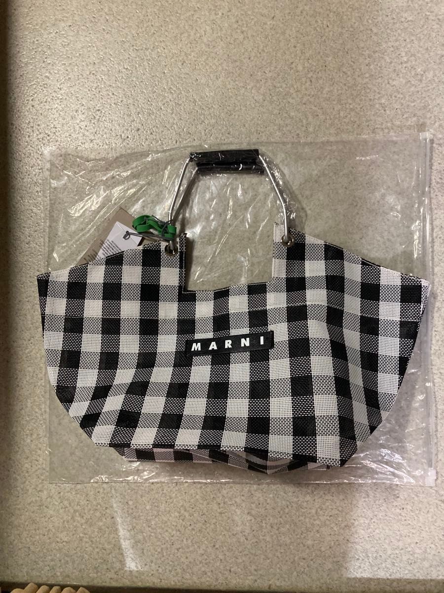 新品・ MARNI MARKETメッシュトートバッグ・ピンクパープル系・マルチ
