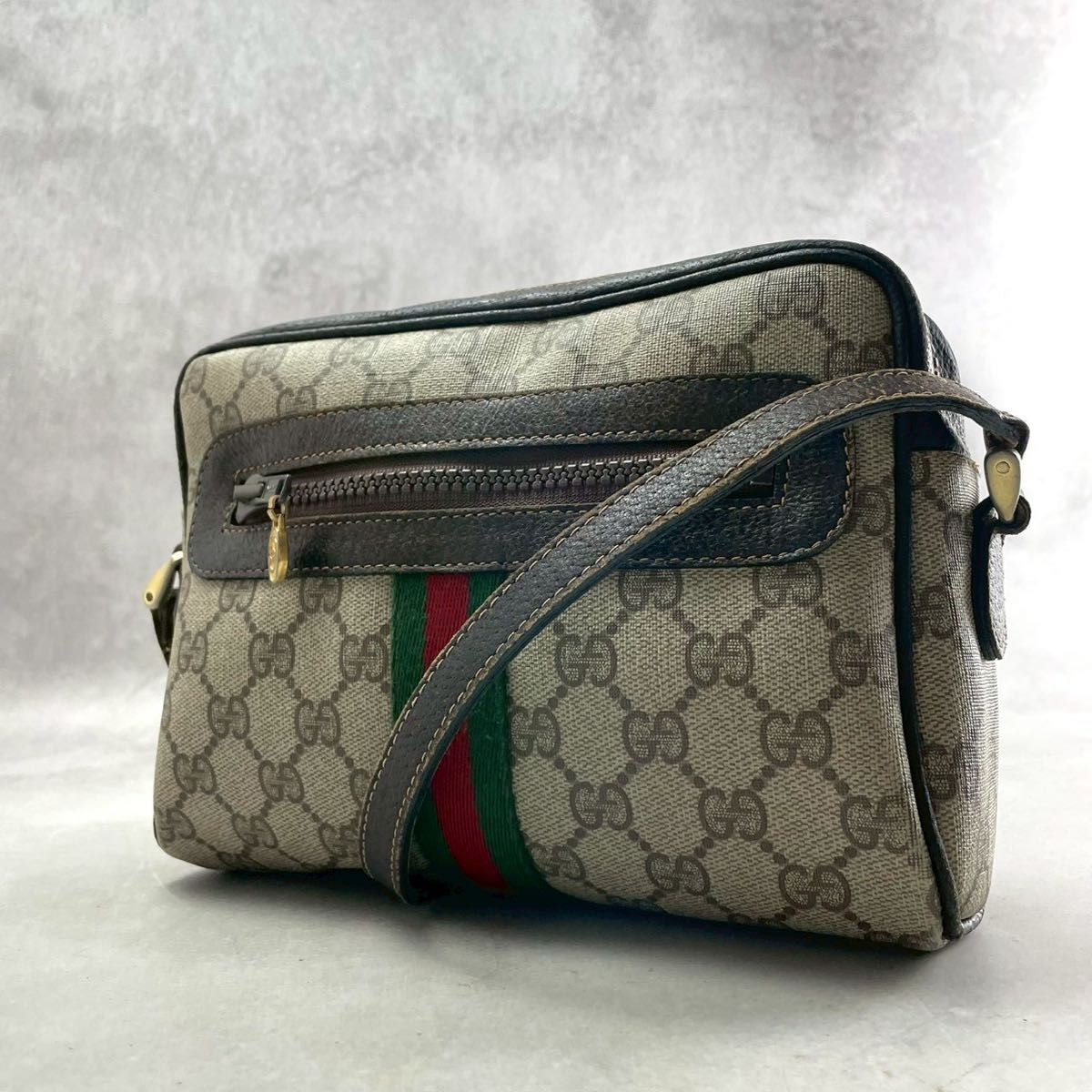 極美品 GUCCI グッチ GGスプリーム ショルダー クロスボディ 