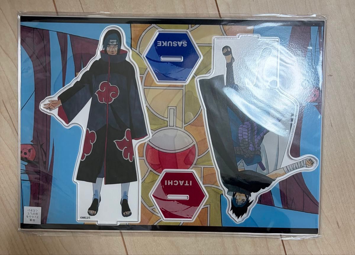 NARUTO アクリルMEGAフィギュアW ナルト&サスケ ジャンプショップ
