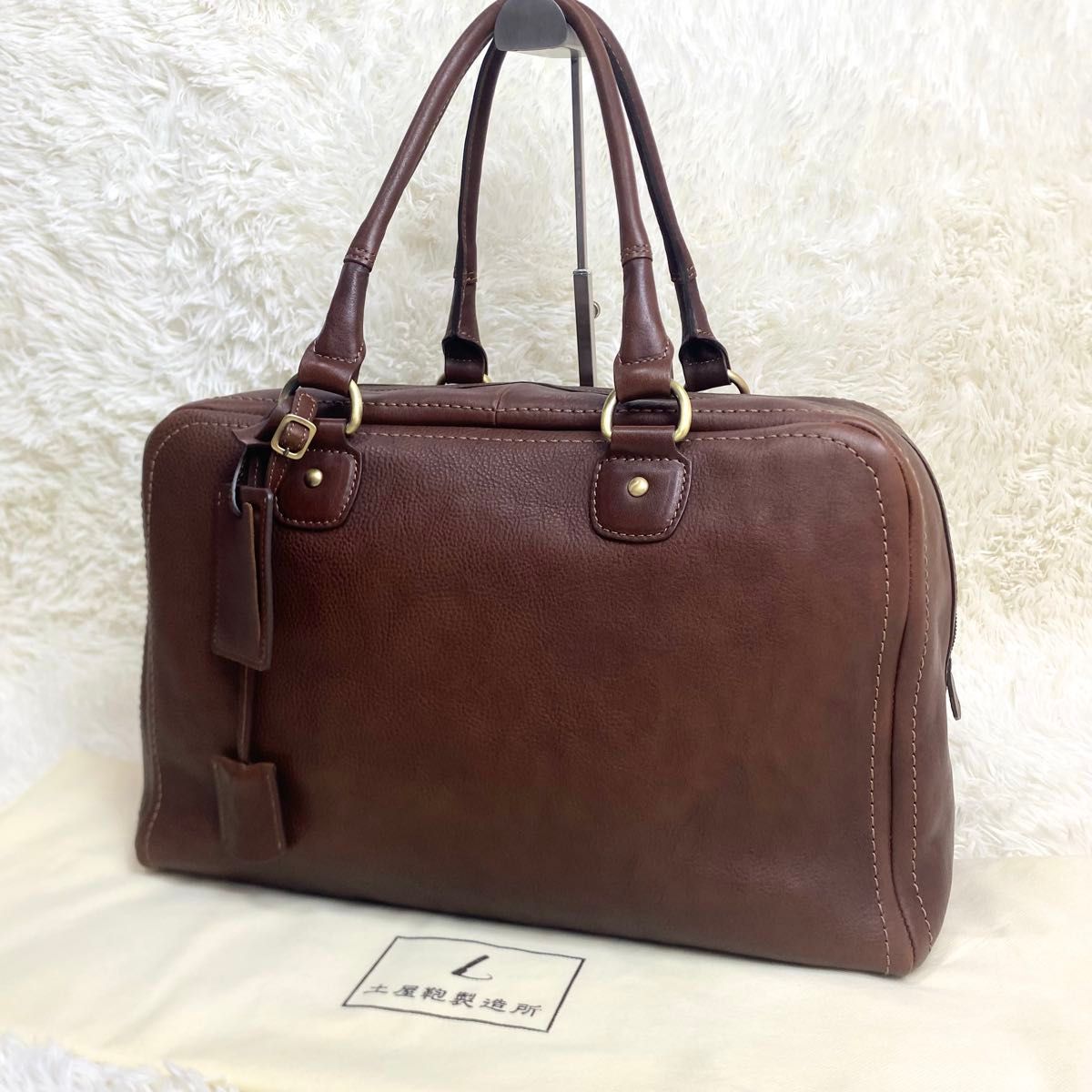 美品】 土屋鞄 ブラックレザー トートバッグ 肩掛け A4 トーン