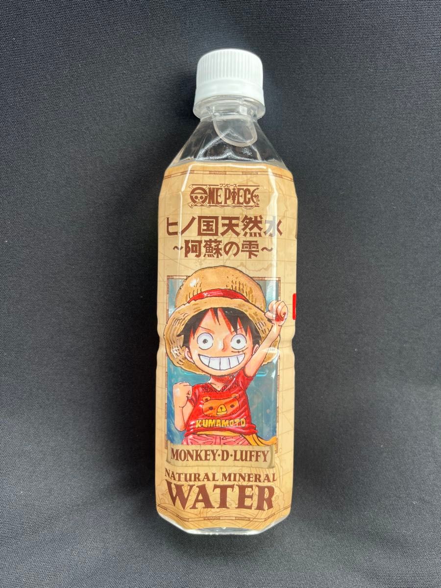 未開封】ONE PIECE ヒノ国天然水 阿蘇の雫 ルフィ 500ml 水 ミネラル