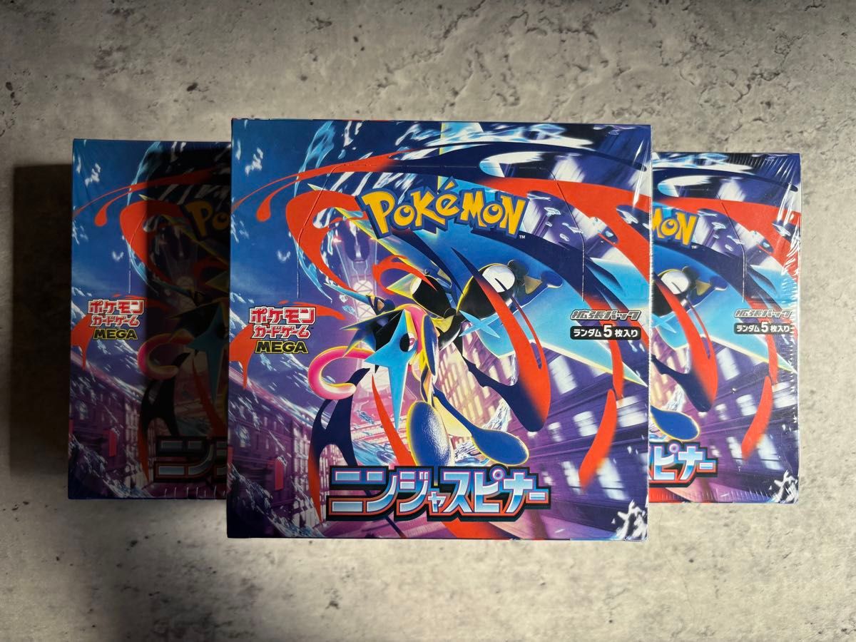 ポケモンカードゲーム ニンジャスピナー3BOXシュリンク付き | Shop at