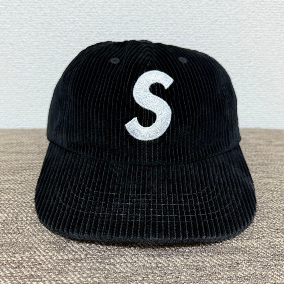 ほぼ新品 Supreme Splatter 6-Panel Cap Black 25aw 黒 ブラック