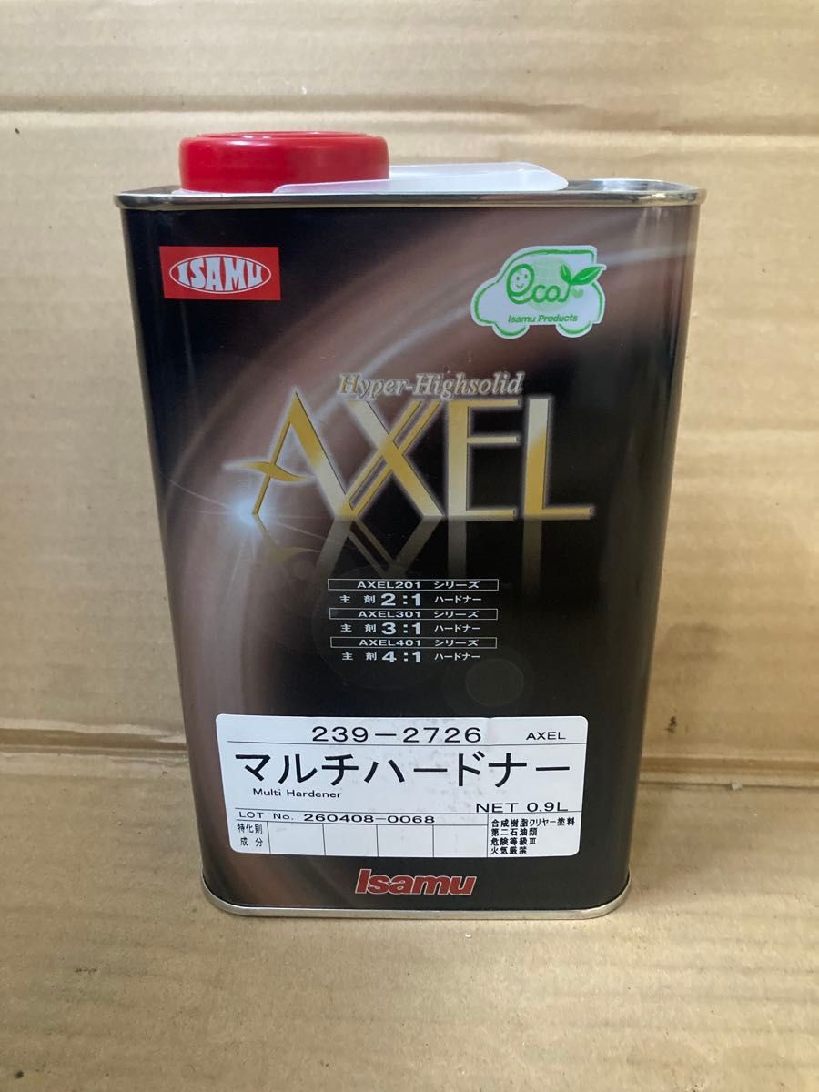 新品】イサム塗料 AXEL 401 クリヤー 3.5L マルチハードナー 0.9L 