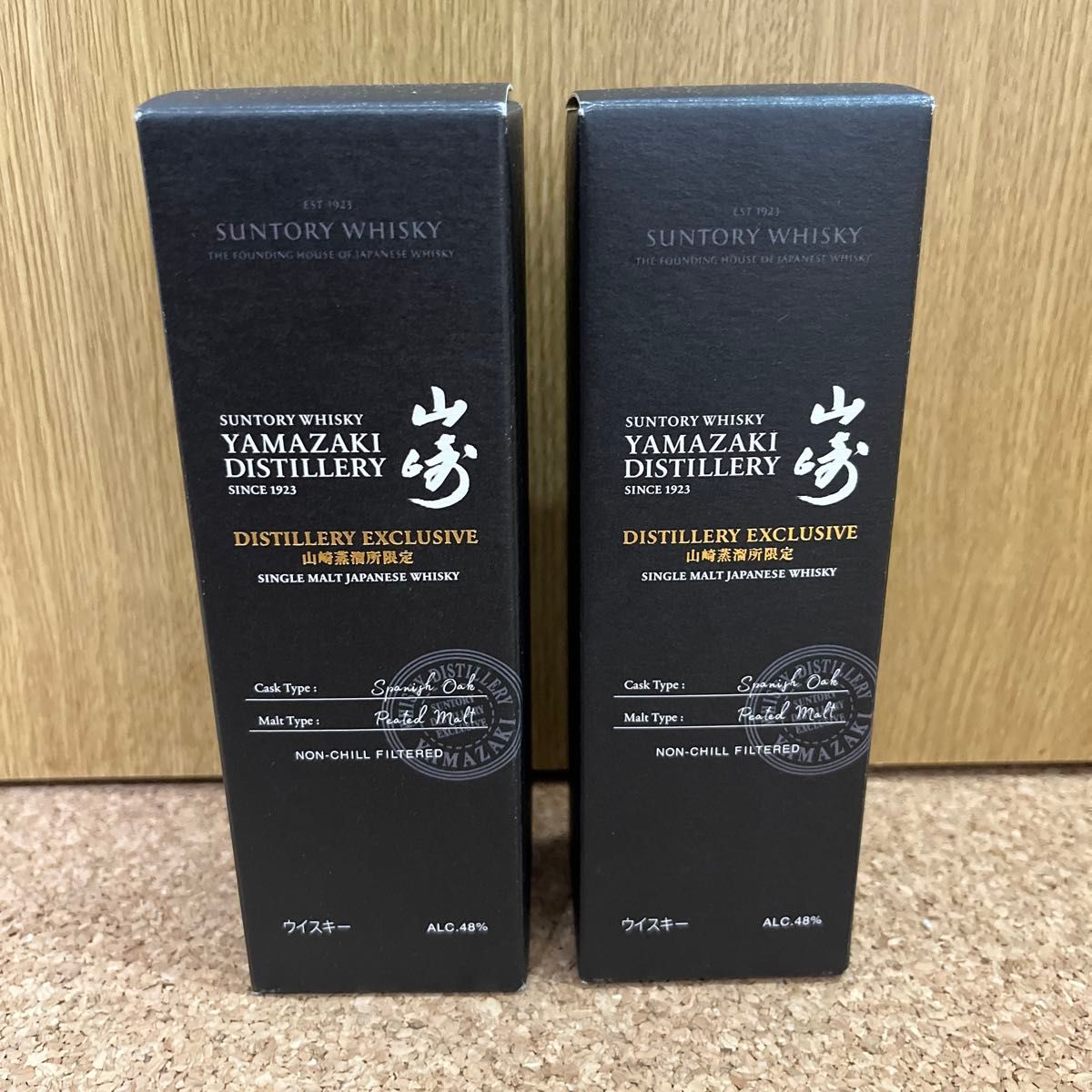 山崎蒸溜所限定 シングルモルト スパニッシュオーク 180ml 2本セット