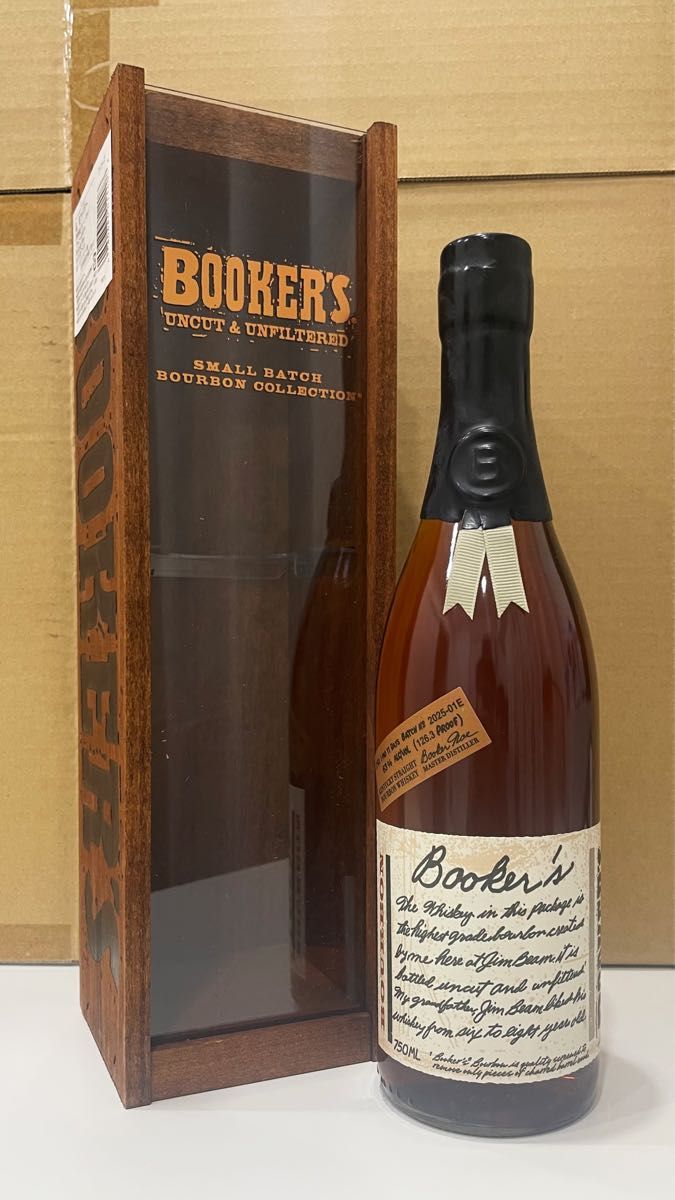 ブッカーズ 2025 バーボンウイスキー 正規品 63度 750ml 専用木箱BOX入