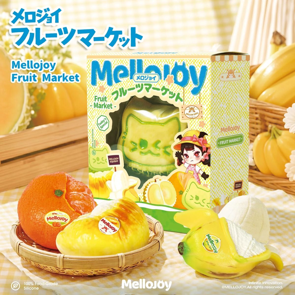 Mellojoy フルーツマーケット メロンにゃん メロジョイ フルーツ melon