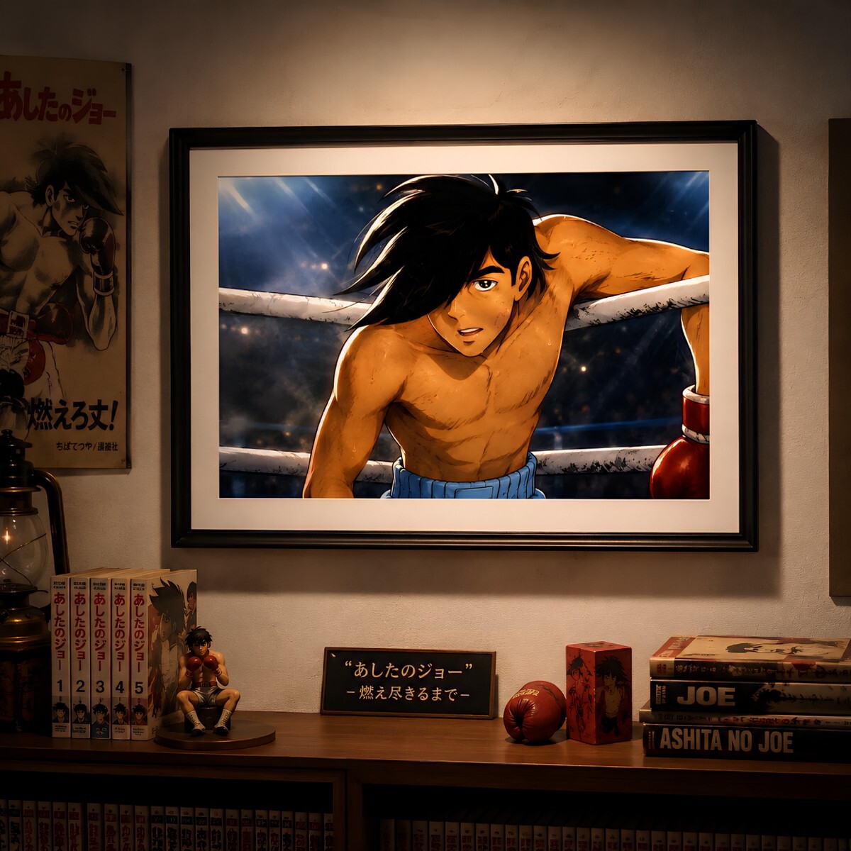 あしたのジョー 額縁入りポスター 4枚SET あしたのジョー ポスター