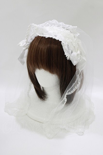 Preview of BABY,THE STARS SHINE BRIGHT / Le Bouquet de la Croixヴェールカチューシャ 白 H-26-06-09-1069-BA-AC-NS-ZH