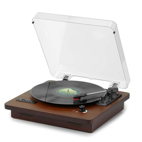 新品 レコードプレーヤー Bluetooth送信と受信 USBで録音と音楽再生