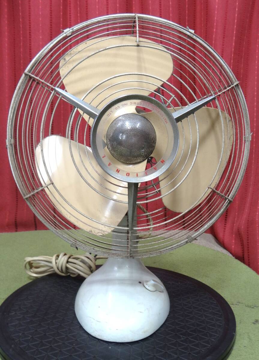 レトロNational 扇風機 クロームメッキ デザイン レトロ ナショナル 扇風機
