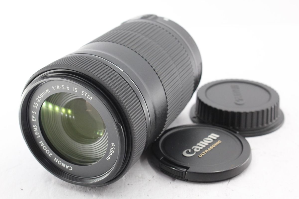 ☆極上品☆Canon キヤノン EF-M 55-200mm IS STM レンズ シルバー☆送料