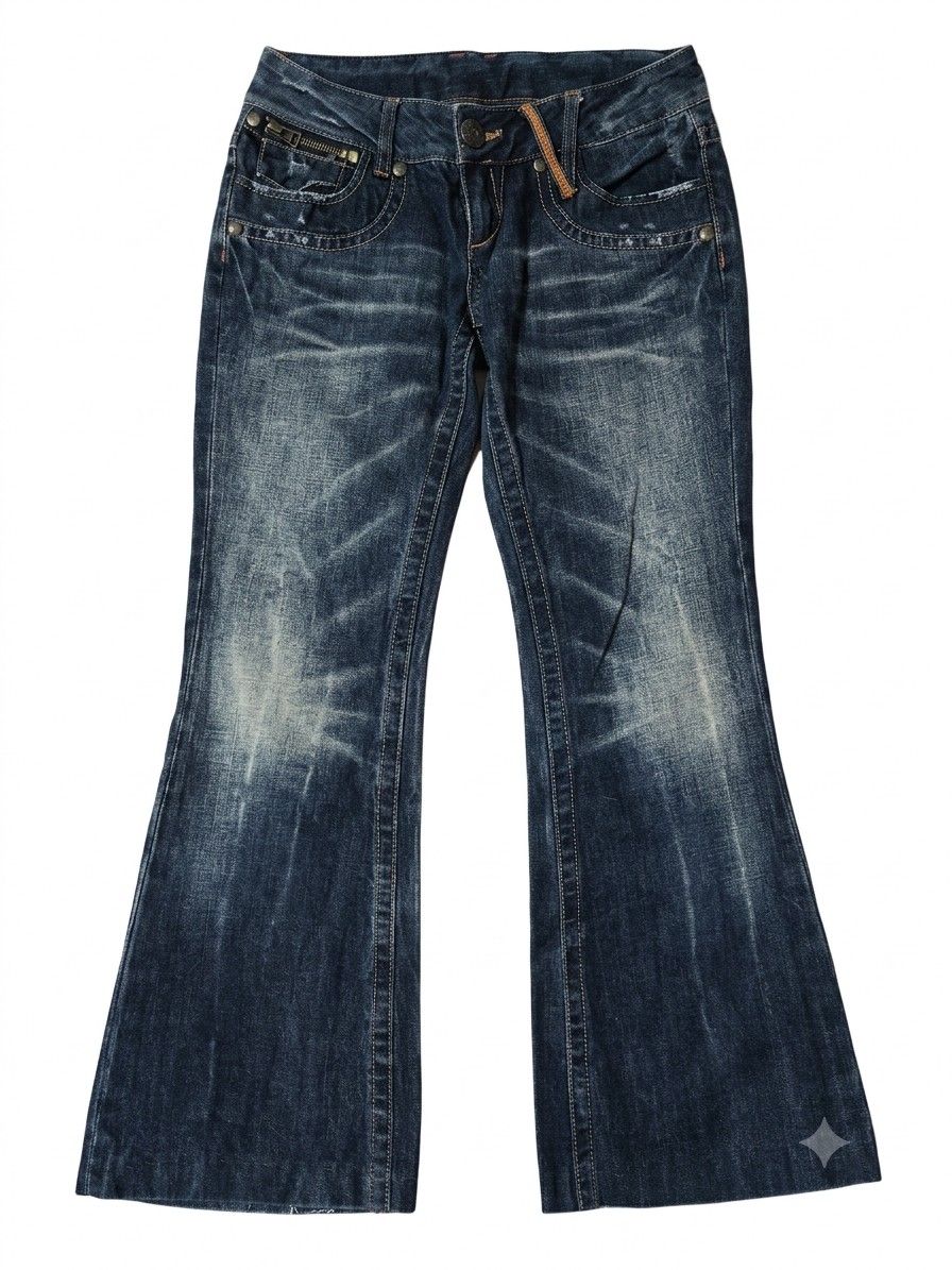 Preview of Lolita Jeans ブーツカットデニム フレア ダメージ加工