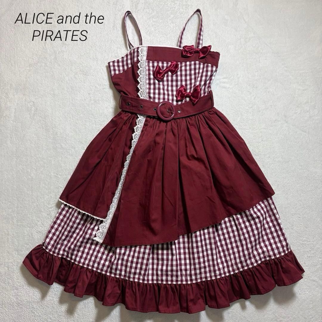 Preview of ALICE and the PIRATES/あべこべリボンジャンパースカート/赤