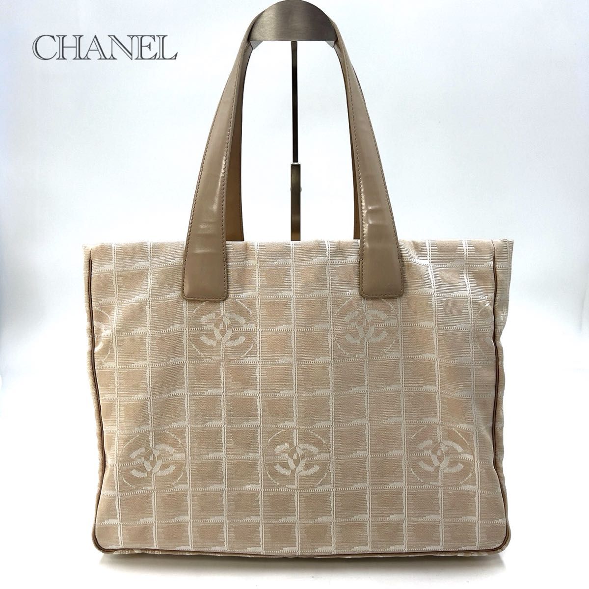 美品 CHANEL シャネル ココマーク ドーヴィル MM シール有 トート 