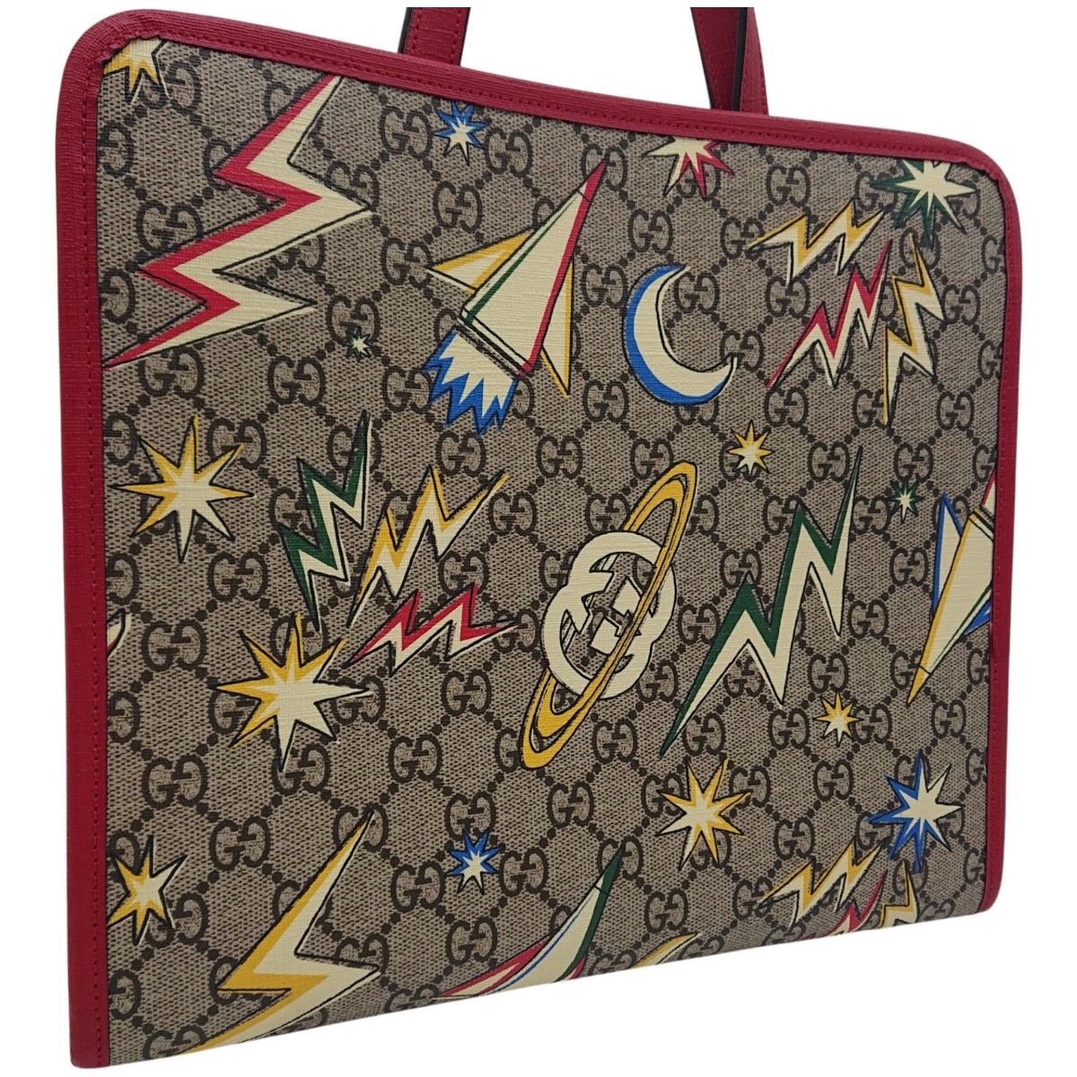 現行品 未使用級 GUCCI グッチ チルドレンズ トートバッグ GGプリント 