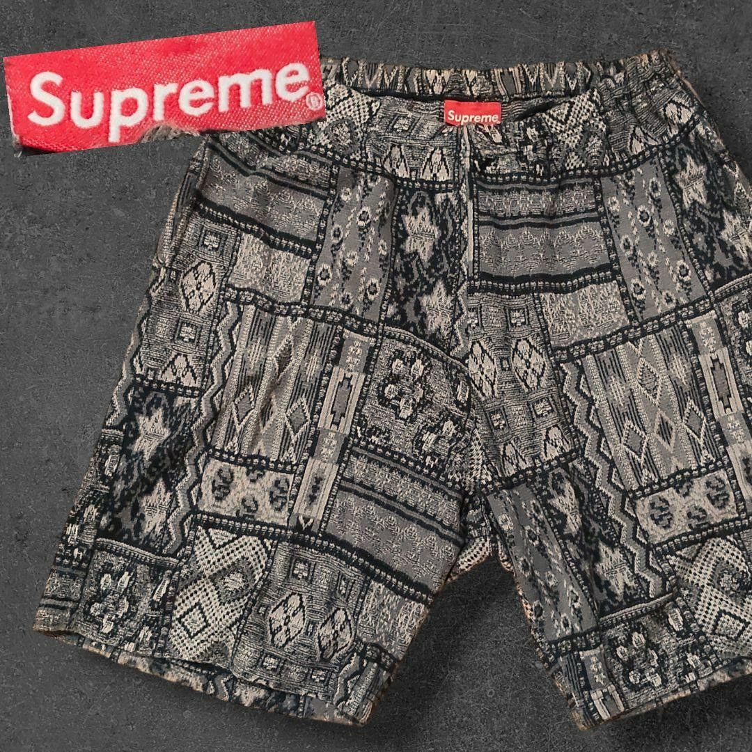 メンズ Supreme パッチワーク ショートパンツ