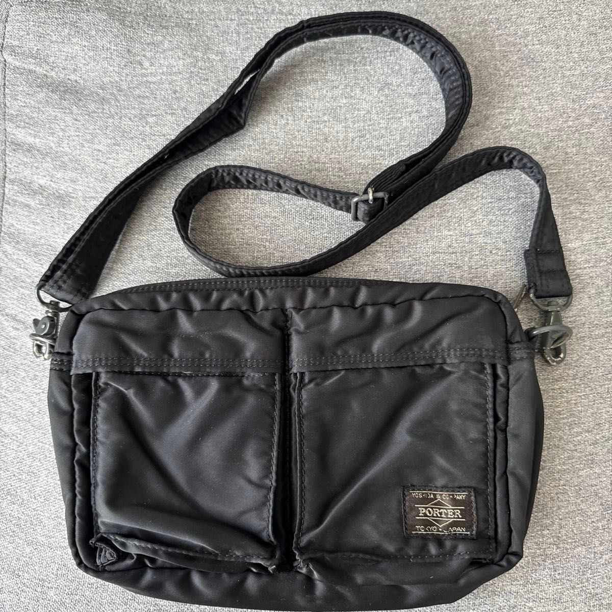 PORTER ポーター タンカー ショルダーバッグ L 2層 黒 ブラック