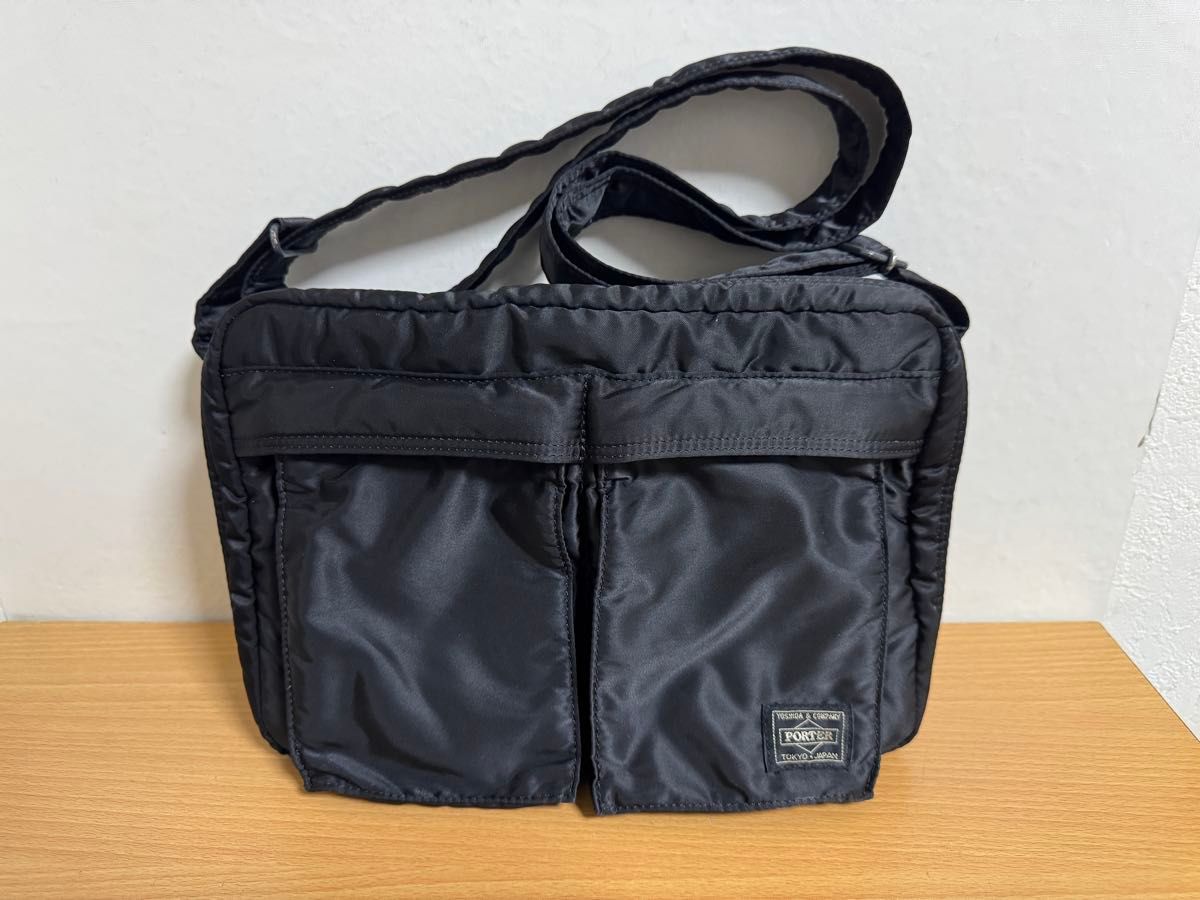 PORTER ポーター タンカー ショルダーバッグ L 2層 黒 ブラック