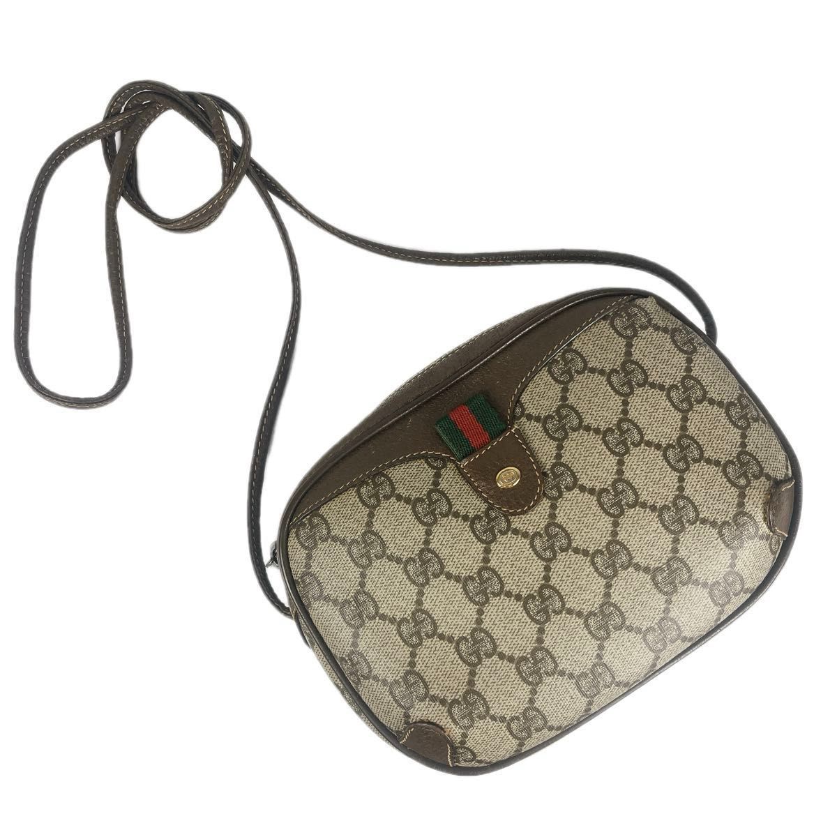 GUCCI オールドグッチ GGスプリーム シェリーライン ショルダーバッグ