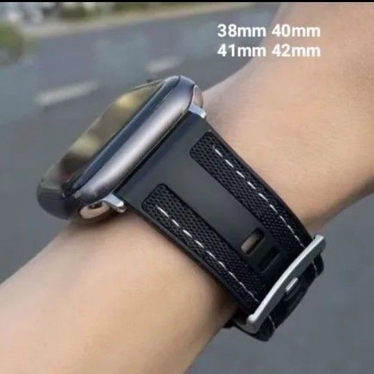 ☆未使用 Apple Watch 548 HERMES オレンジ スポーツバンド 42mm 41mm