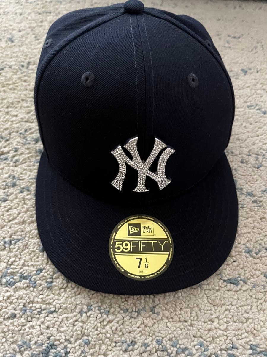 New Era 59FIFTY ニューヨークヤンキースキャップ 水色 7 1/4。 | Shop
