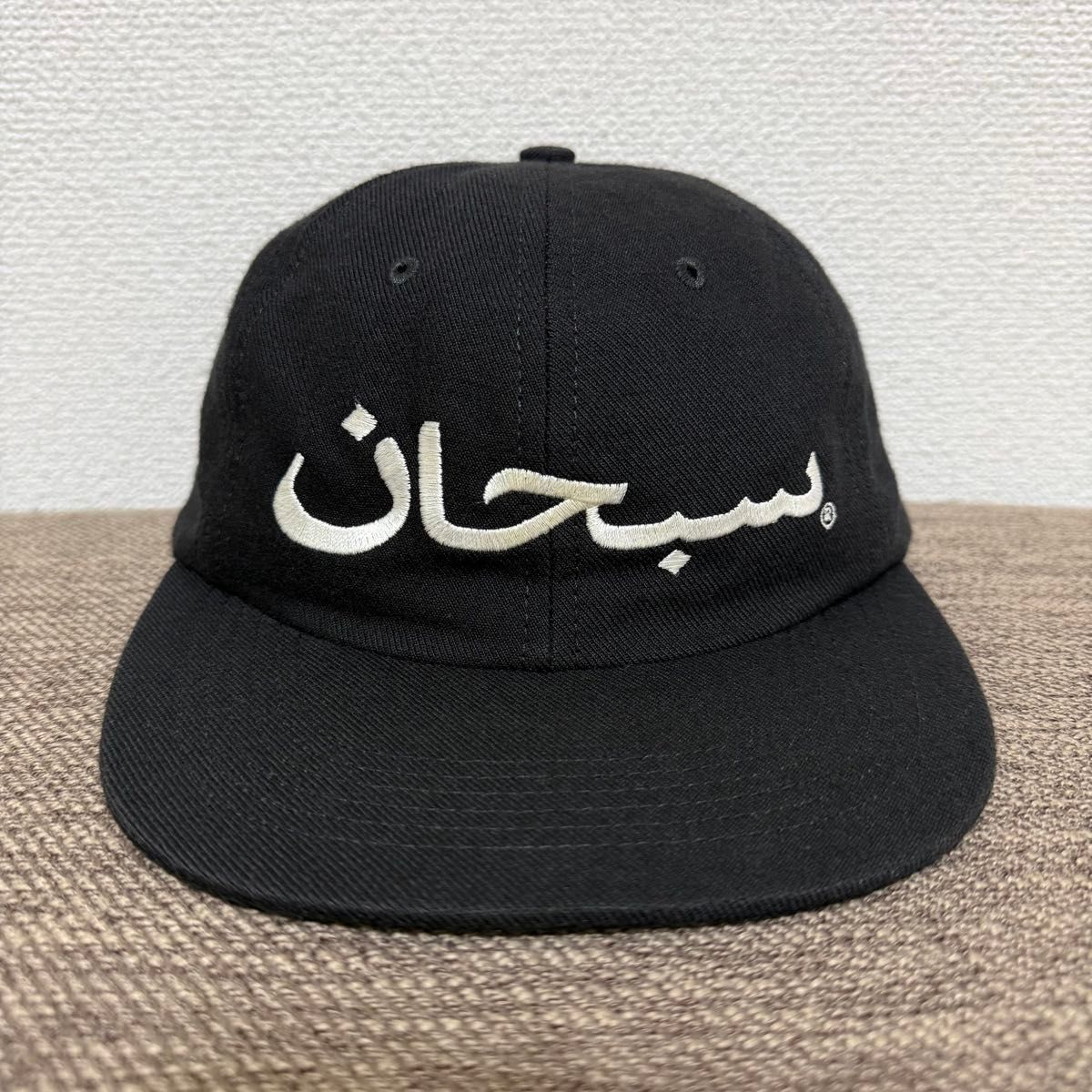 ほぼ新品 Supreme Splatter 6-Panel Cap Black 25aw 黒 ブラック