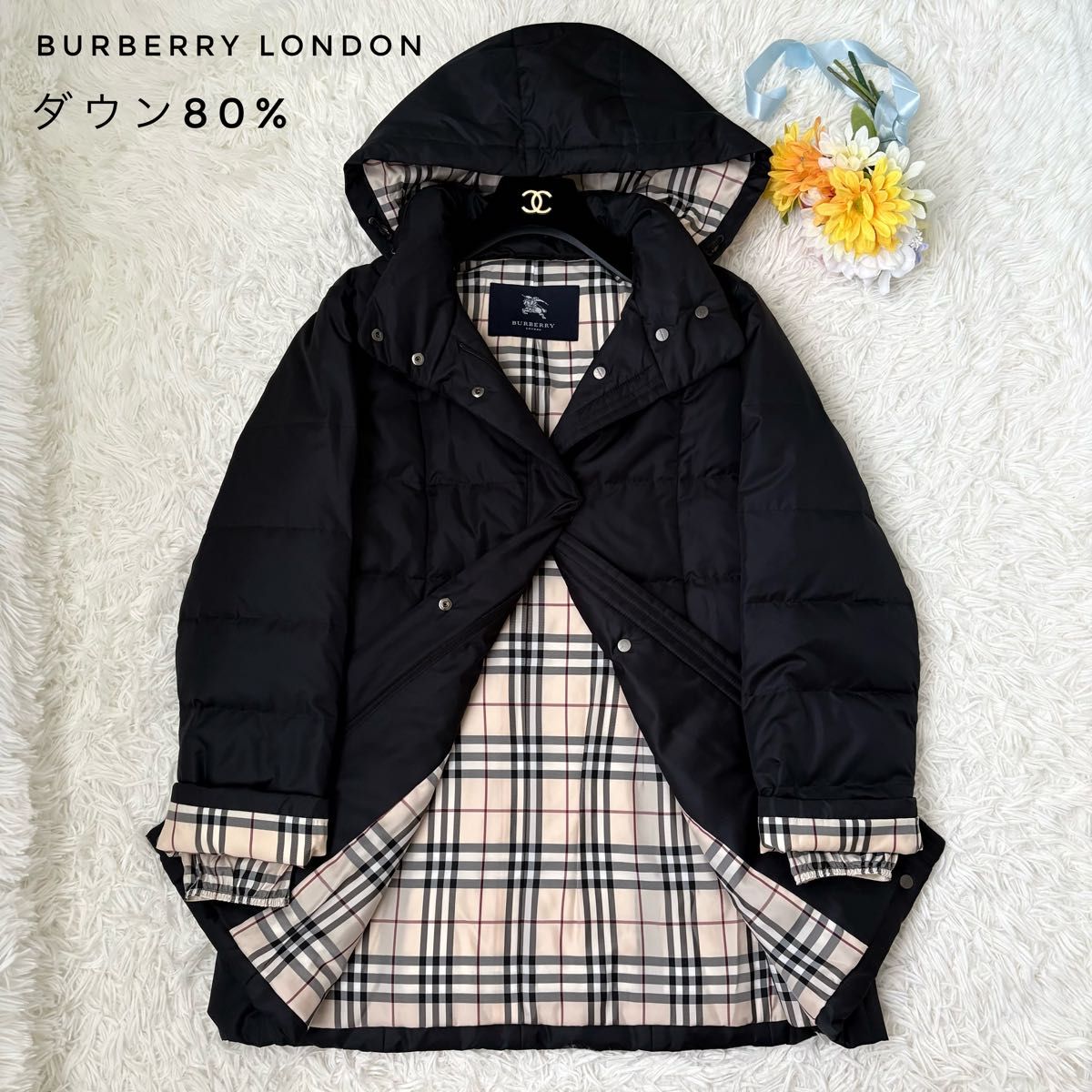 BURBERRY 超人気 金ボタン バーバリー ダブルフェイス ノバチェック