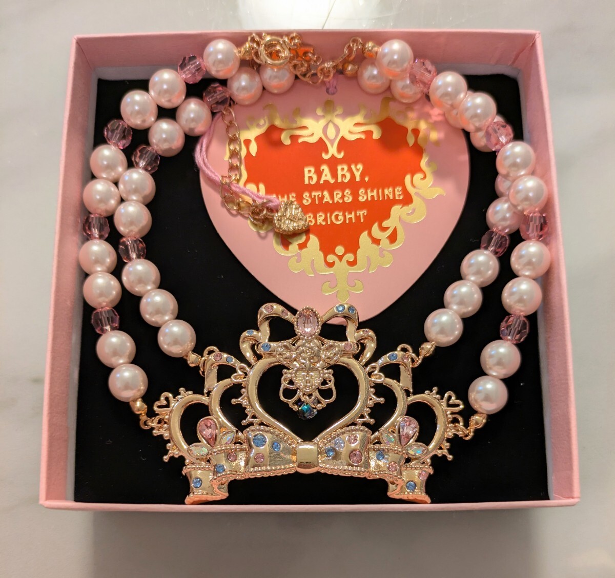 Preview of BABY, THE STARS SHINE BRIGHT Etoile Princesse curネックレス ピンクゴールド ロリータ ロリィタ