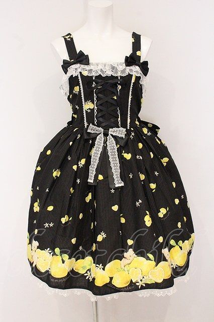 Preview of metamorphose / Dreaming heart Lemon あみあげジャンパースカート size1 クロ O-26-05-22-007-ME-OP-IG-ZI