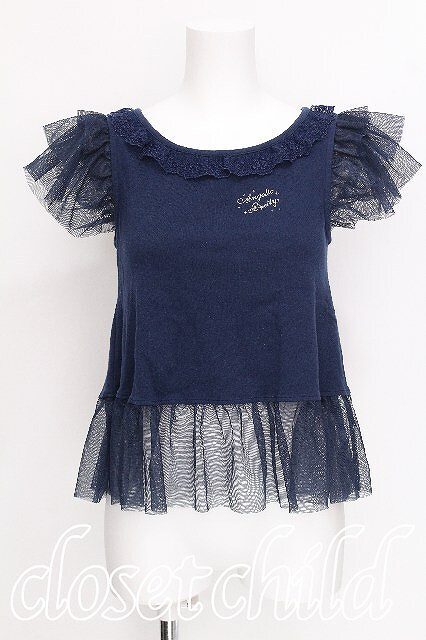 Preview of Angelic Pretty / Sugar Dream Dollカットソー 紺 S-26-07-27-097-AP-TO-HR-ZS