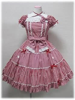Preview of Angelic Pretty Gingham Marguerite OP 2009年 ヴィンテージ ピンク