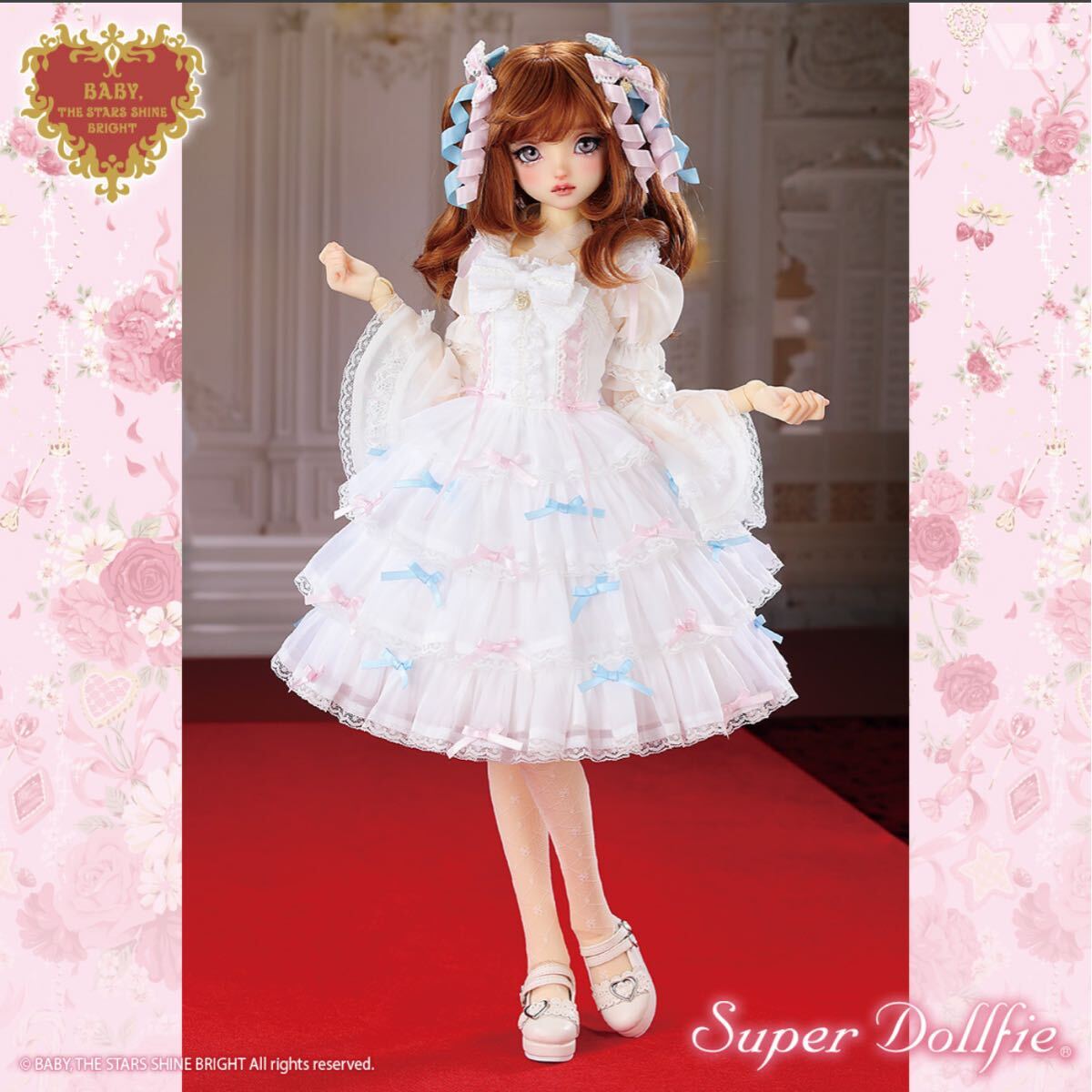 Preview of 新品未開封 ボークス ドルパ52 BABY Eternal Ribbon Feathery ジャンパースカート（オフ白）コーデセット THE STARS SHINE BRIGHT