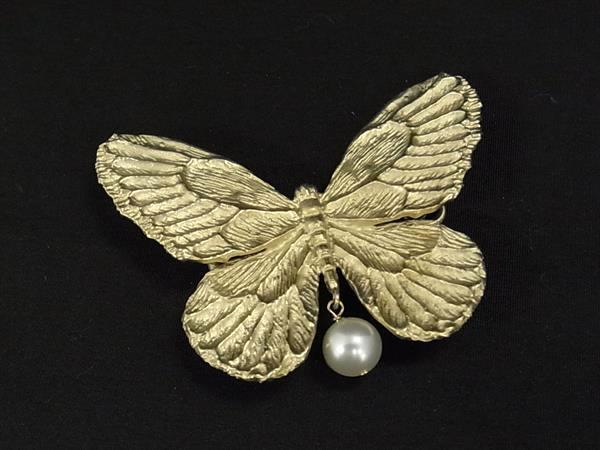 Preview of ■新品同様■ ChristianDior ディオール Metamorphose メタモルフォーゼ ピンブローチ ピンバッジ アクセサリー ゴールド系 HC2018