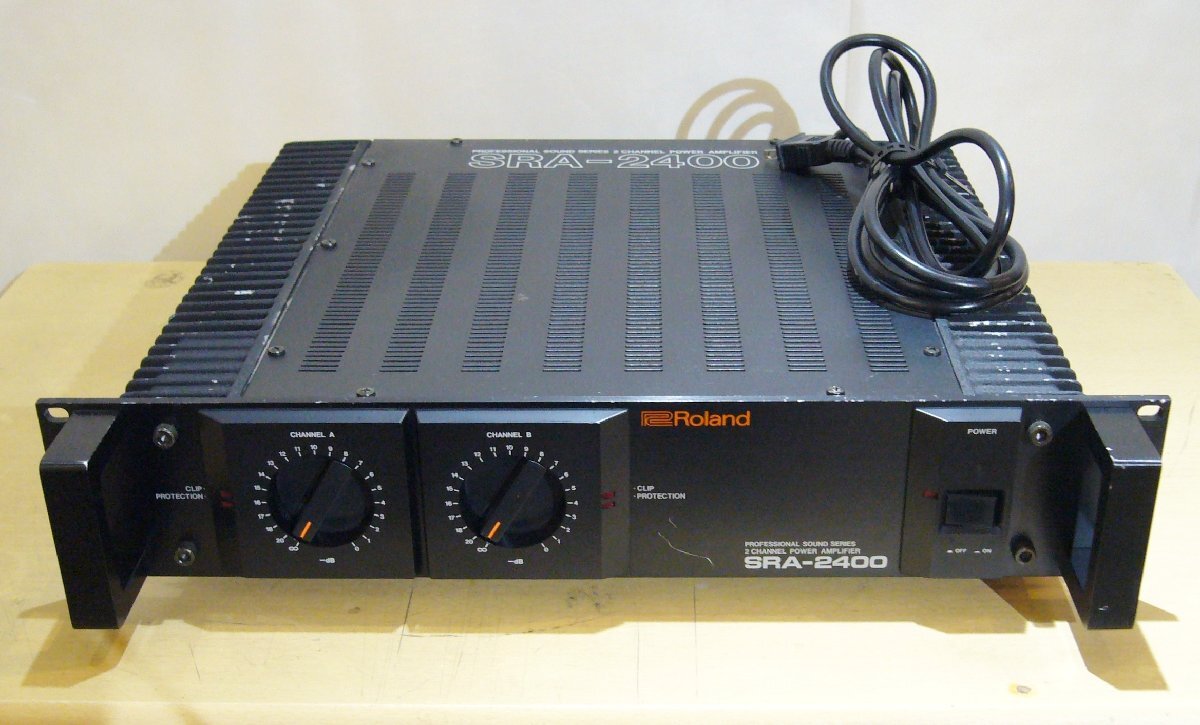 Roland SRA-540 パワーアンプ 本体　ローランド オーディオ機器 ROLAND ローランド SRA-540 プロ用アンプを家庭で 8Ω
