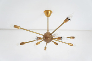 MIDWAY Sputnik Lamp/スプートニクランプ12灯/1950s/1950年代/ヴィンテージ/ミッドセンチュリー/スターバブル球/スターバースト/アメリカ
