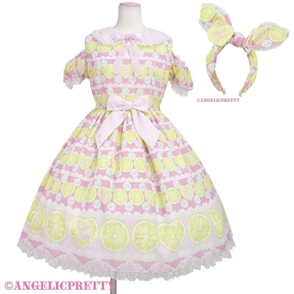 Preview of Lemonade Floatワンピ、カチューシャセットAngelicPrettyアンジェリックプリティ