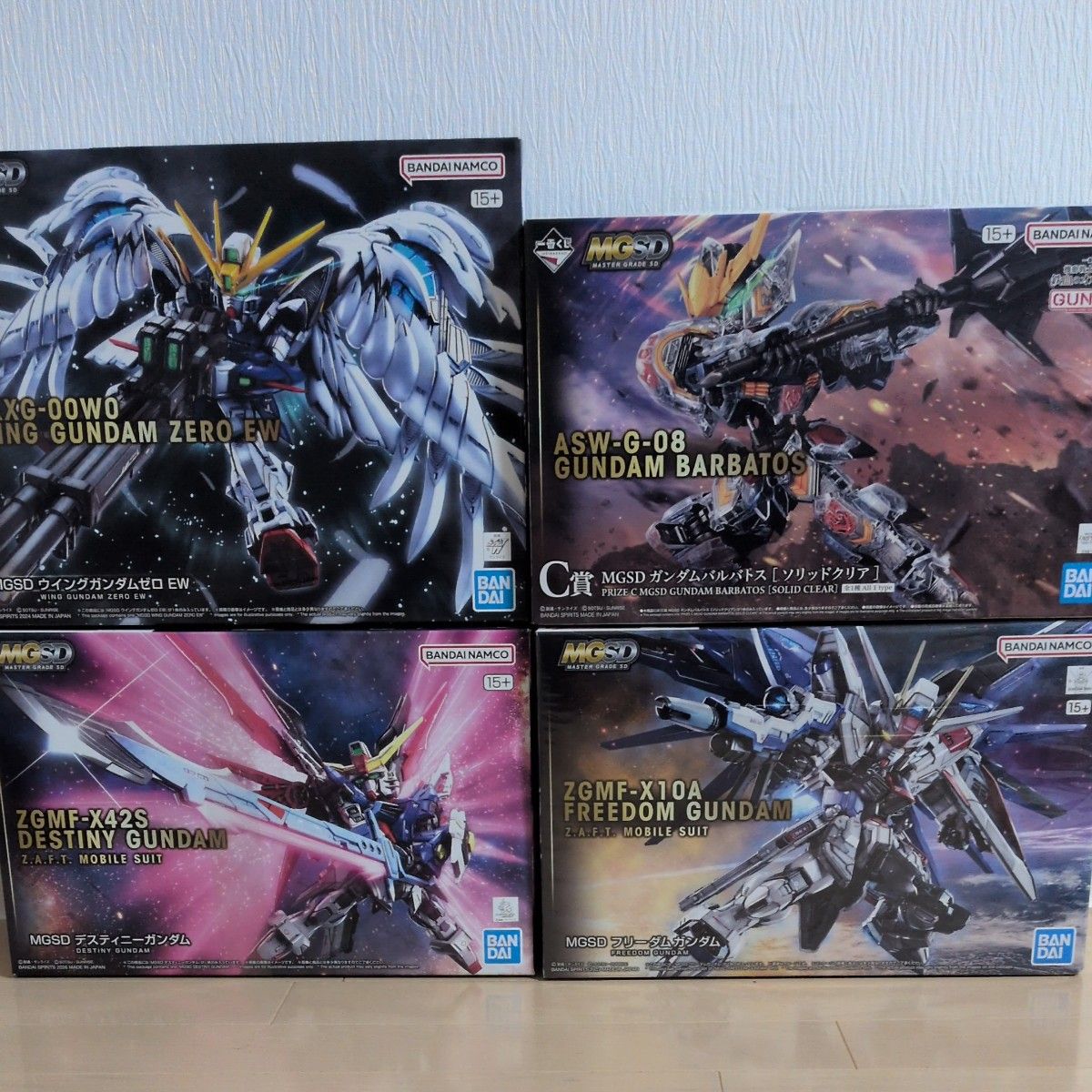 2点組！ 未組立！ MGSD ウイングガンダムゼロEW & MGSD デスティニー