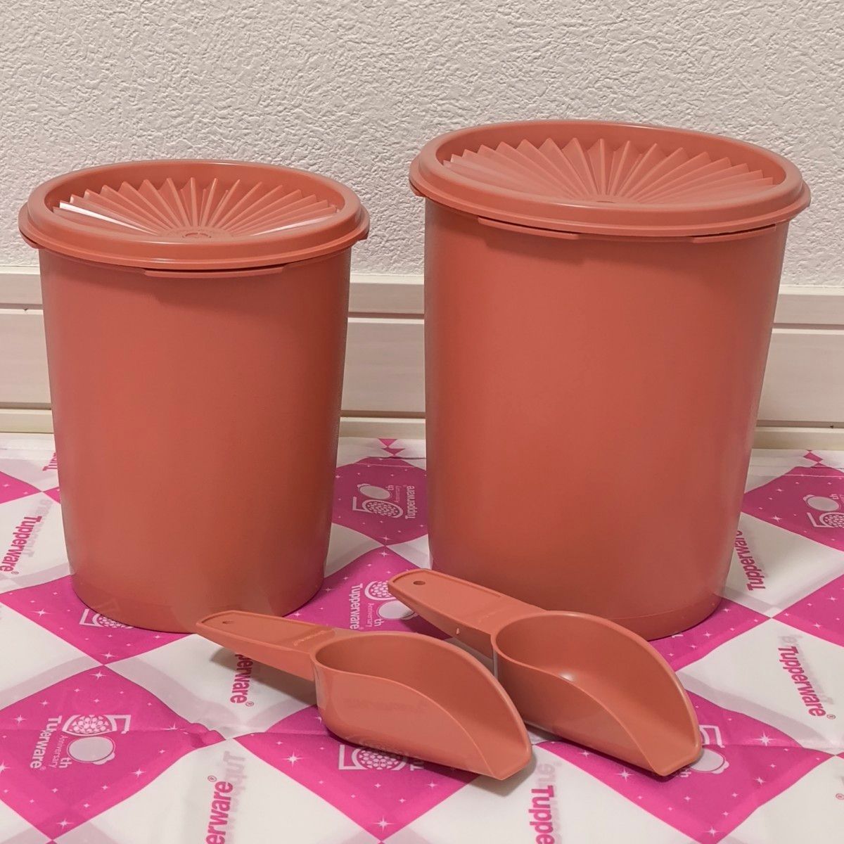 タッパーウェア マキシデコレーター 2個セット サーモンピンク | Shop
