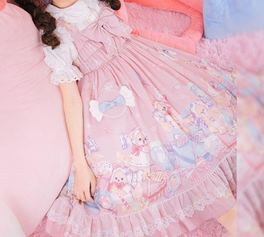 Preview of Candy Dog Sweet Lolita Style by Lineall Cat ジャンパースカートロリィタ