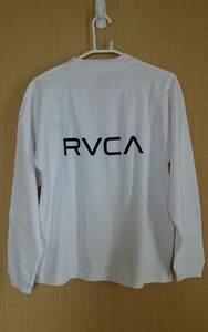RVCA　ルーカ　ロングスリーブ　長袖 Tシャツ　ロンT バックプリント USサイズS 日本サイズL　未使用 正規品 送料無料　ルカ　白 ホワイト