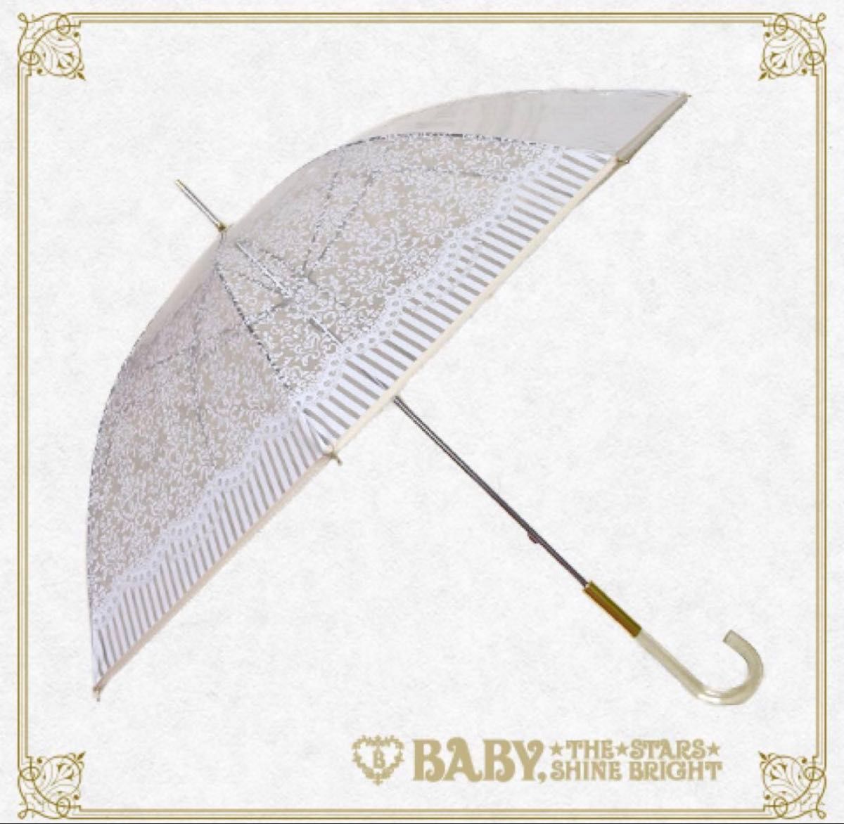 Preview of BABY, THE STARS SHINE BRIGHT ビニール傘 ダマスクプリントビニールアンブレラ