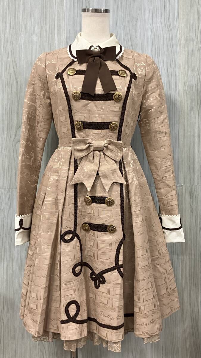 Preview of Angelic Pretty/アンジェリック プリティ/長袖ワンピース/Melty Whip Chocolate ワンピース/キャラメル/PO-030091