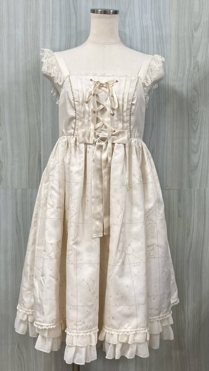 Preview of Angelic Pretty/アンジェリック プリティ/ノースリーブワンピース/Twinkle Sky ジャンパースカート/クリーム/PJ-020024
