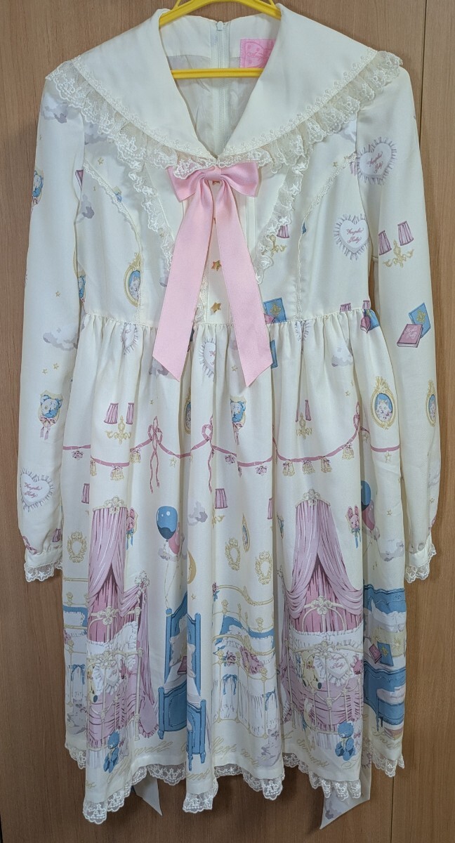 Preview of Angelic Pretty「Day Dream」長袖ワンピース OP生成り／アイボリー系｜旧タグ・2007年前後｜PO-030120-002