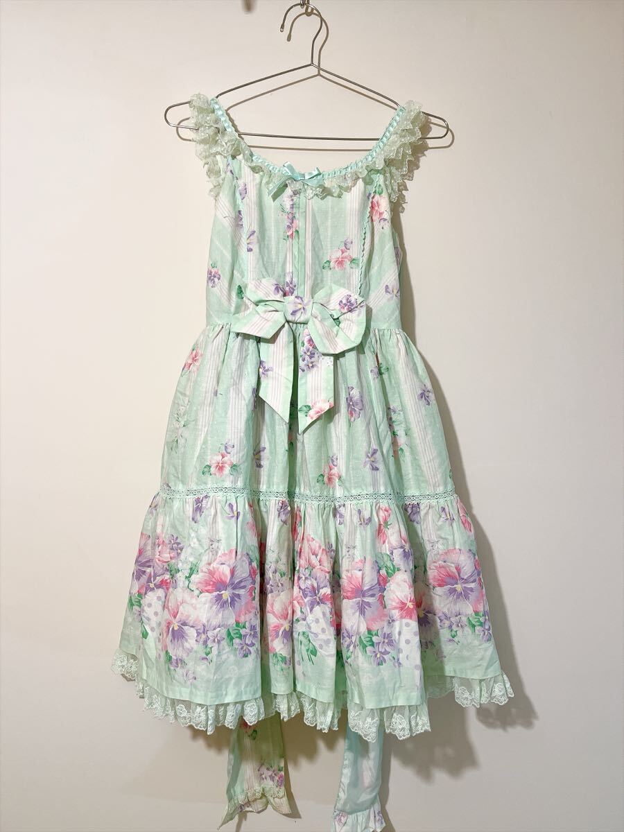 Preview of Angelic Pretty Sugar Pansy JSK ティアードジャンパースカート ミント