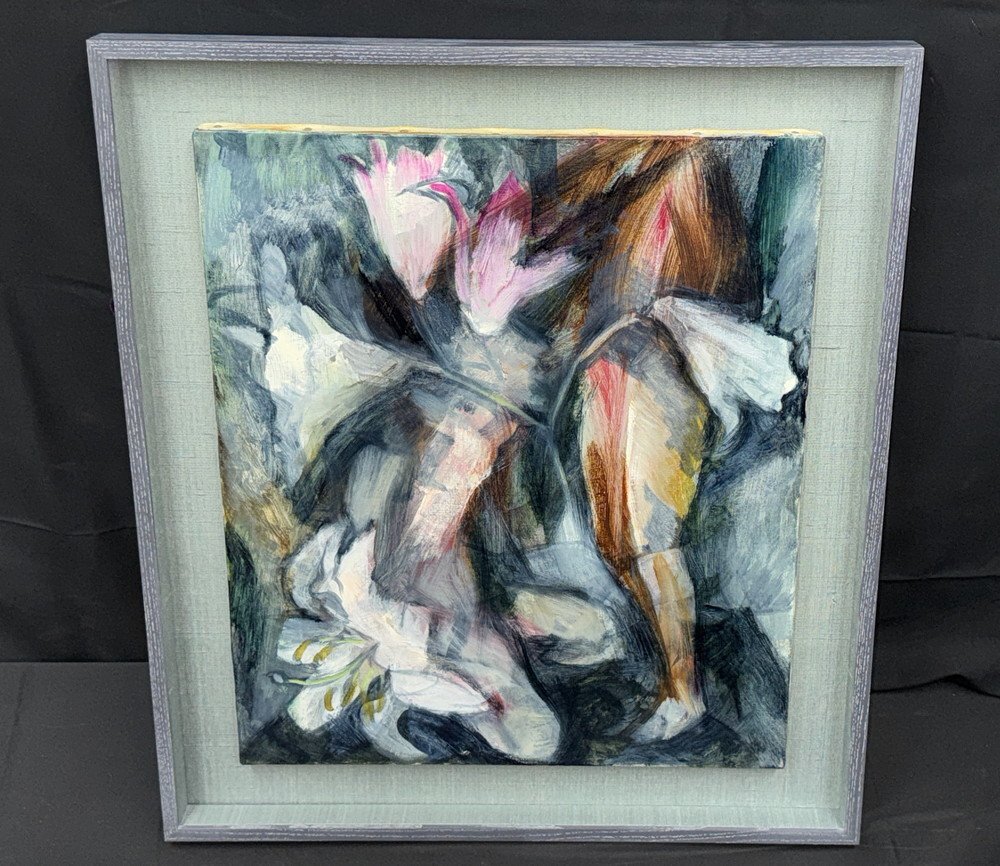 Preview of 【江】海老原靖『メタモルフォーゼ』静物画 古美術品(百合絵画額装アート)XZ3964 CTDBhujc CTCBxkzs
