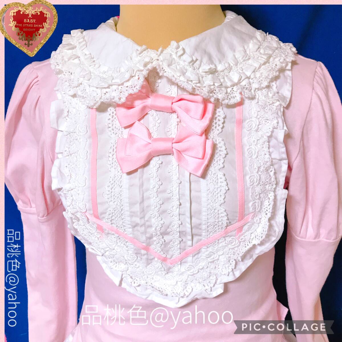 Preview of 初期 超美品 BABY THE STARS SHINE BRIGHT 豪華ばらレース ベイビーザスターズシャインブライト 姫袖 2000年 貴重なカットソー 大量レース