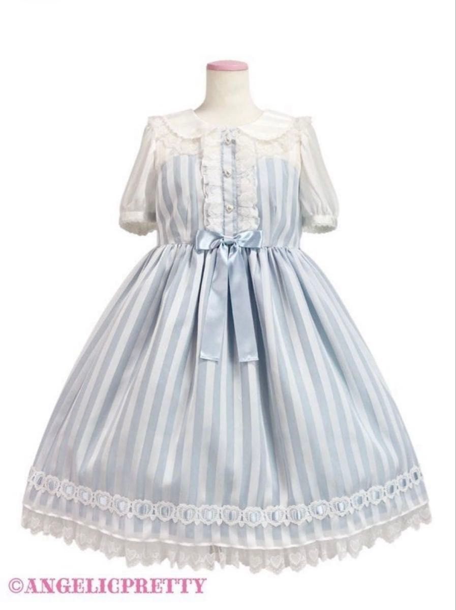 Preview of Angelic Pretty Airy Heart サックス ワンピース